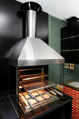 Churrasqueira Gourmet Completa Com Exaustor - Média