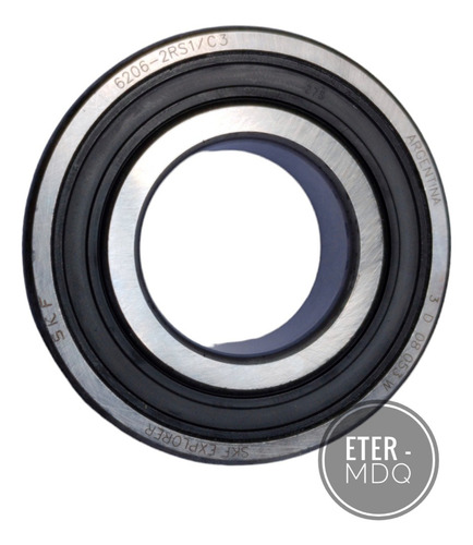 Rodamiento Ruleman 6206 2rs1/c3 Skf Pack 5 Unidades