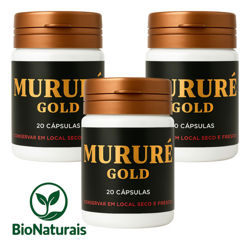 Murure Gold 5 Frascos | Confiança E Qualidade Garantida Sem Sabor