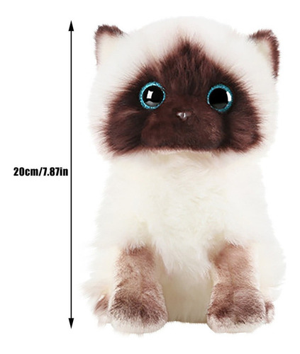 Li Um Gato Siamês De Pelúcia Ss Brinquedos De Pelúcia