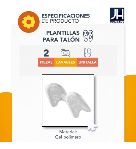 Imagen 7 de 9 de Plantillas Gel Silicon Talon Antideslizante Tacones 8723