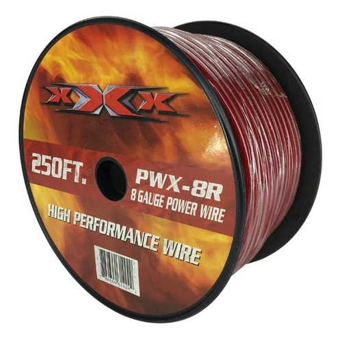 Rollo De Cable Xxx N#8 /corriente Para Amplificador/ Pw8r