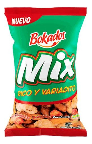 Mix Verde Bokados Rico Y Variadito (5 Bolsas De 85 Gr. C/u).