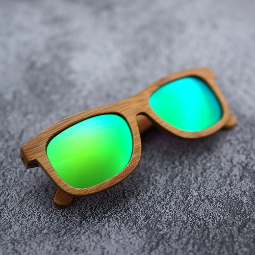 Lentes De Sol 100% Madera Bambú Polarizados Uv