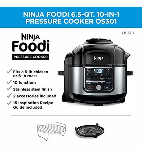 Ninja Os301 Foodi Olla A Presión 10 En 1 Y Freidora De Aire