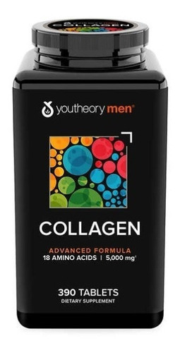 Colágeno Hidrolizado Para Hombres Youtheory /390 Tab/5,000mg