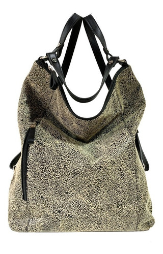 Mochila Mediana Mujer Xl Extra Large Simona Beige