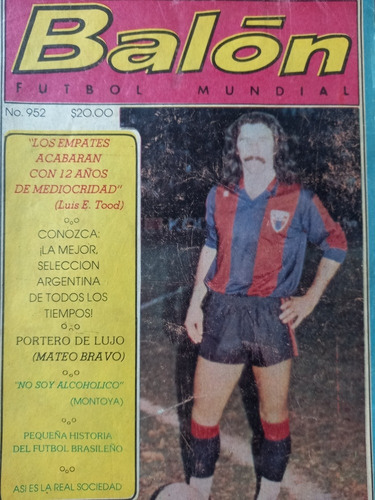 Revista Balón No. 952 De 1981 Rubén Ratón Ayala