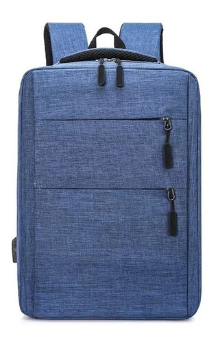 Mochila Para Viagem Multifuncional 25 Litros Mala De Bordo Cor Azul