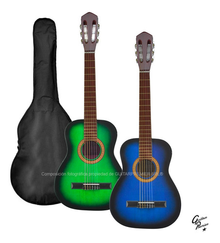 Imagen 10 de 10 de Guitarra Criolla Niño Mini + Funda + Pua + Garantia + Envios
