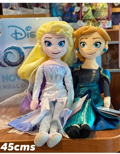Disney Frozen 3 Peluches Elsa, Anna, Nokk 45 Cms Originales