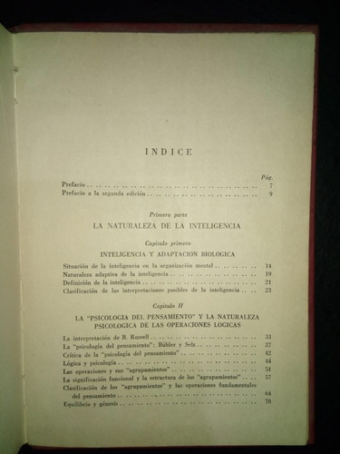 Libro Psicología De La Inteligencia Jean Piaget Tapa Dura