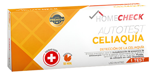 Homecheck Autotest Celiaquía Sensibilidad Al Gluten Sabor Sin Sabor Sin Sabor