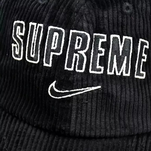 Gorra Nike X Supreme Arc Corduroy 6-panel 'black' Negro U