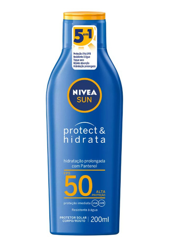 Protetor Solar Nivea Sun Protect & Hidrata...p Fps50 200 Ml