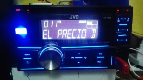 Som automotivo JVC KW-R500 com USB