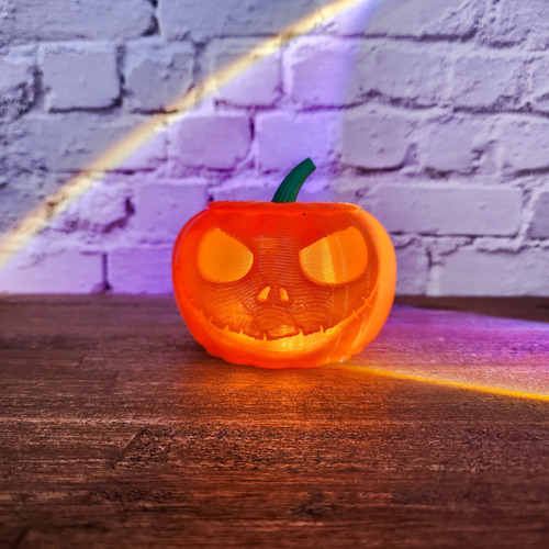Calabaza Halloween Decoración Impresa 3d Máxima Calidad