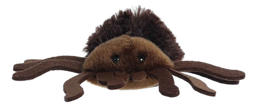 Peluche Aurora Shoulderkins Tarántula Jumpin Araña Color Marrón Oscuro