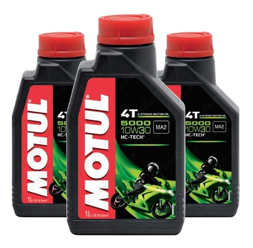 Óleo Moto Base Sintética Motul 5000 10w30 3 Litros