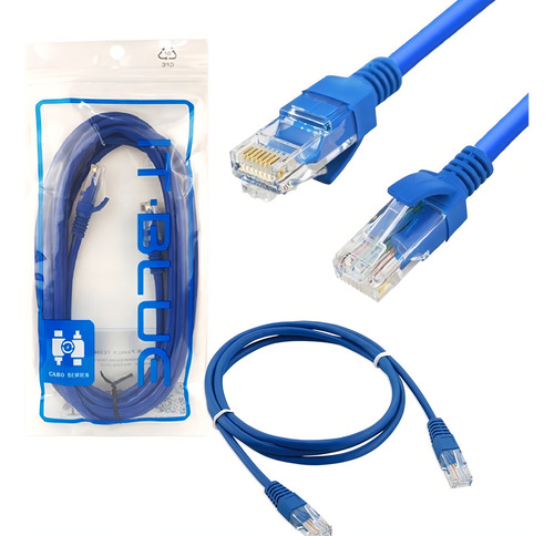 Atacado 10 Cabos De Rede Patch Cord Rj45 Cat5e 1.5m Le-301