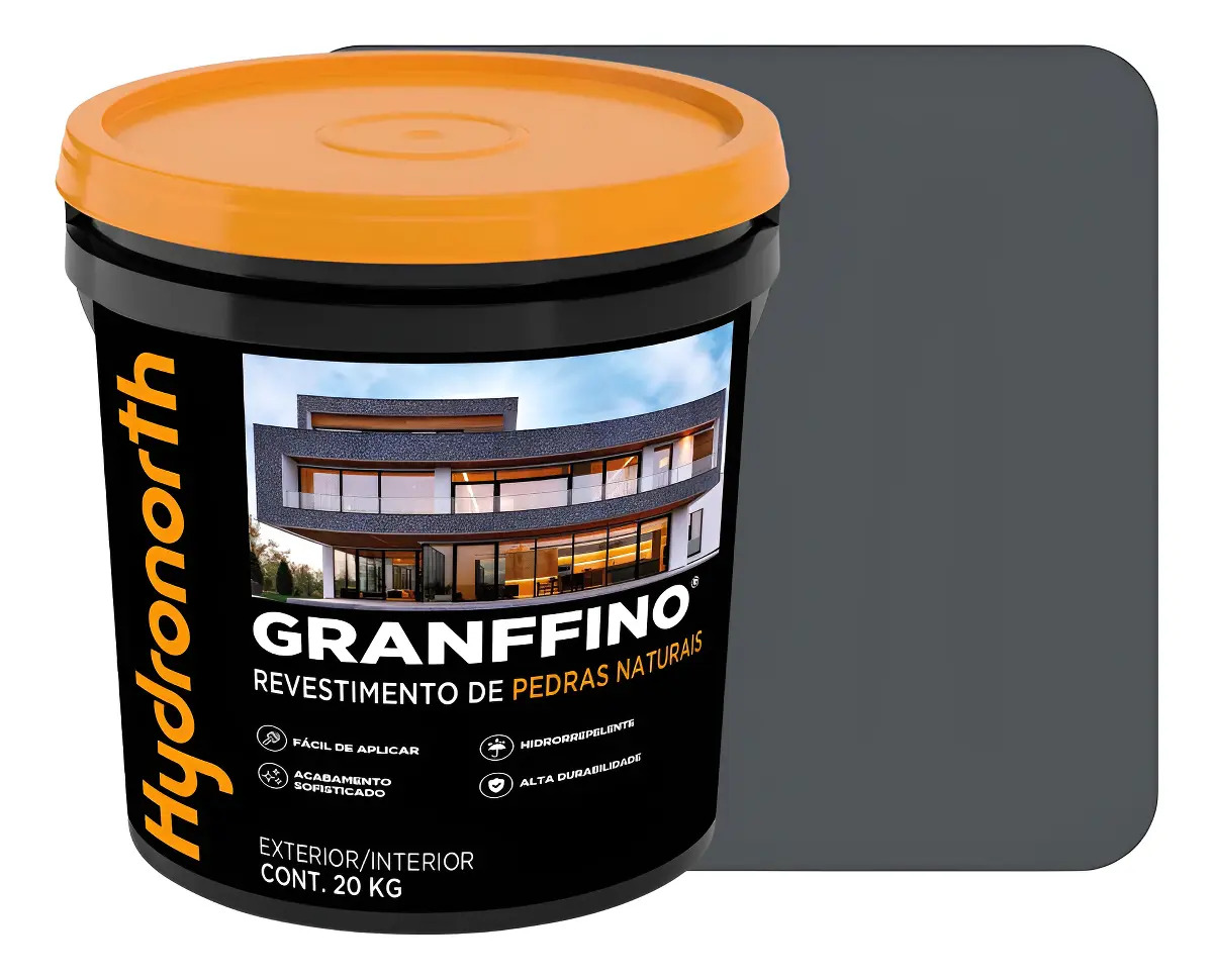 Granffino Pedras Naturais Hydronorth Acabamento Elegante Cor Cinza-escuro