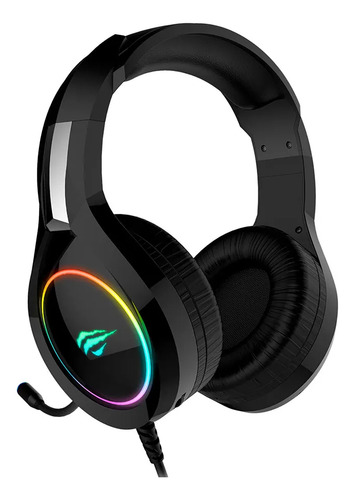 Fone De Ouvido Gamer Over-ear Havit H2232d 2xp2, Rgb - Preto Preto
