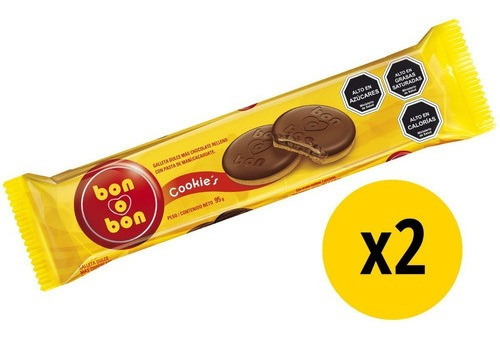 Imagen 1 de 1 de Galleta Bon O Bon 2 Un. X 95 Grs