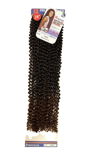Extensiones Water Wave Crochet Braid Chino Afro Eve 28