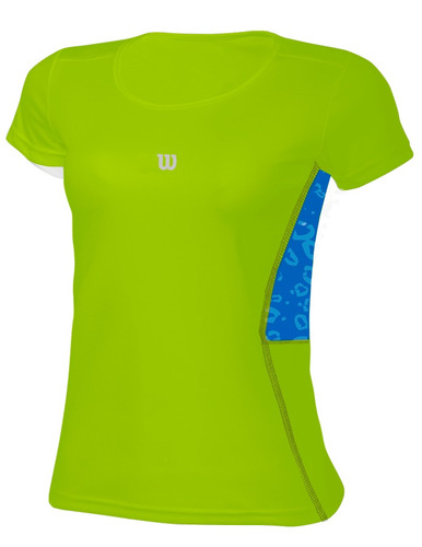 Polo Para Niñas Wilson - T-shirt Tour Inf W Verde Neon - Ten