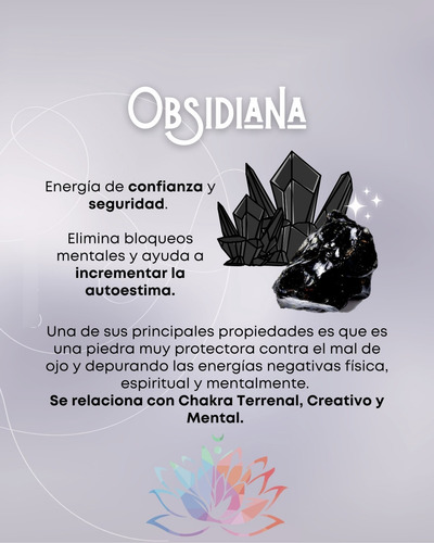 Anillo Gota Obsidiana Ajustable Amuletos Suerte