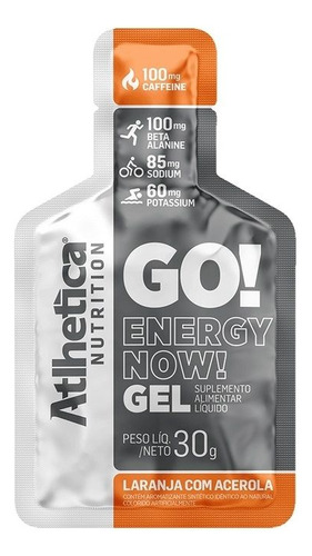 Go Energy Now Gel (30g) - Sabor: Laranja C/ Acerola Unidade
