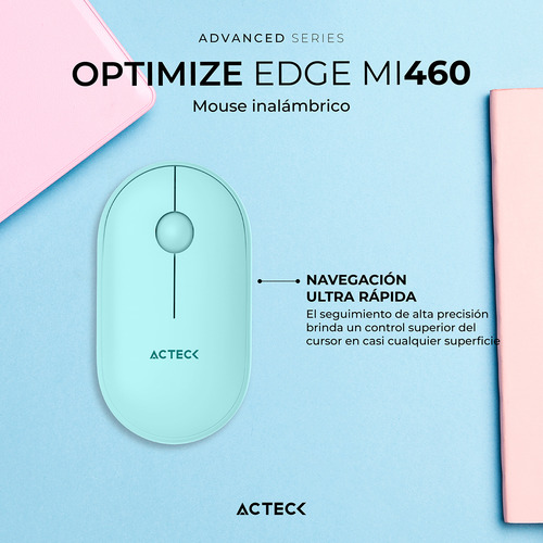 Mouse Acteck Edge Mi460 Ultra Delgado 1600dpi Inalambrico