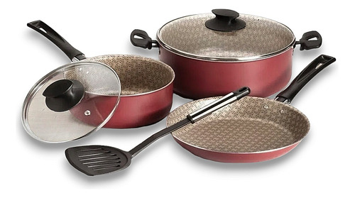 Batería Cocina Set De Ollas Sartén 4 Piezas