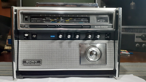 Radio Sony Crf-5100 Earth-orbiter 10 Bandas Igual A Nueva!! Negro (Usado)