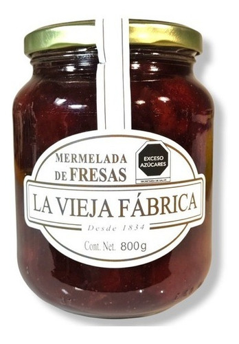 Mermelada De Fresa La Vieja Fabrica Fresa Tradicional 800g