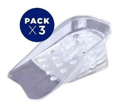 Pack 3 Pares Plantillas De Silicona Aumenta Estatura 5 Cms