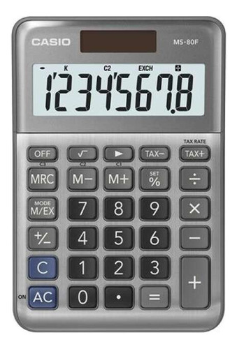 Calculadora Casio Ms80f Solar Pila  Con Tax Somos Tienda 