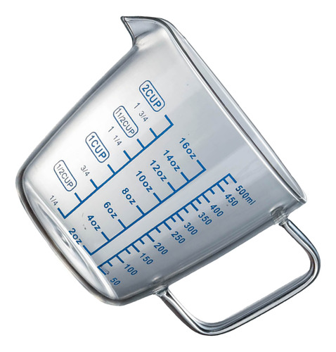 500ml Measuring Cup High Borosilicate Glass Heat Resistant M