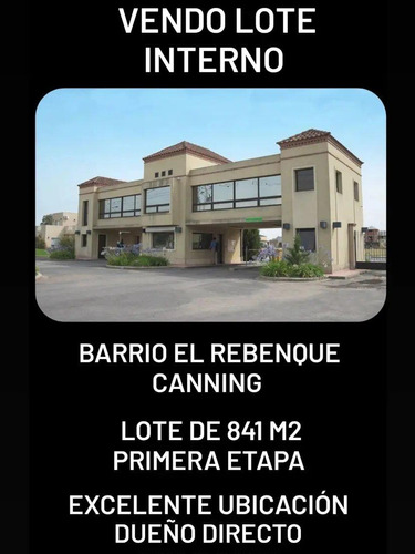 Venta Lote Interno Canning Barrio El Rebenque Excelente 