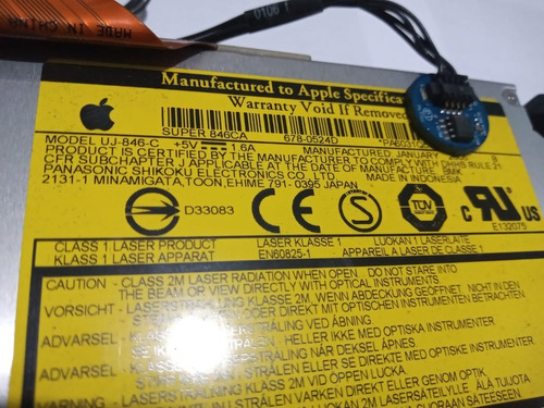 Dvd Mod: Uj-846-c De iMac De 17 Pulgadas Duo T2400, Año 2006 (Usado)