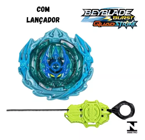 Conjunto Pião E Lançador - Beyblade Burst QuadStrike - Ambush Bazilisk - 4  Em 1 - Hasbro