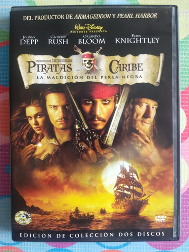 Dvd Piratas Del Caribe La Maldición Del Perla Johnny Depp W