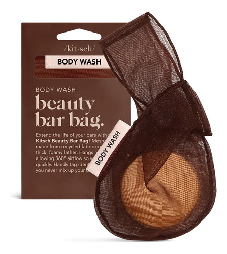 Bolsa Reciclada Para Jabón En Barra Kitsch - Chocolate