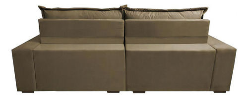 Sofá Retrátil 2,12m Pocket Cama Inbox Supreme Suede Castor