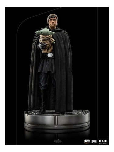 Estátua Luke Skywalker E Grogu - Iron Studios Star Wars