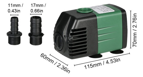 Imagen 5 de 9 de Bomba De Agua Sumergible 1500l/h 25w Para Acuario De Mesa