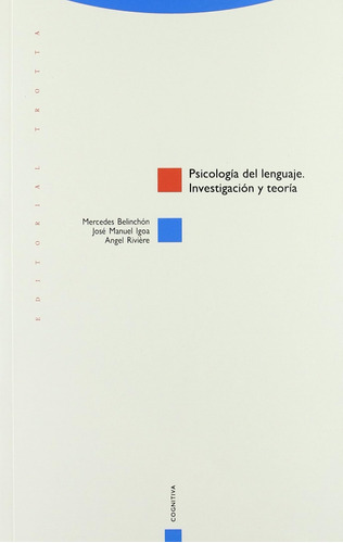 Psicología Del Lenguaje. Investigación Y Teoría (estr. Y Pro