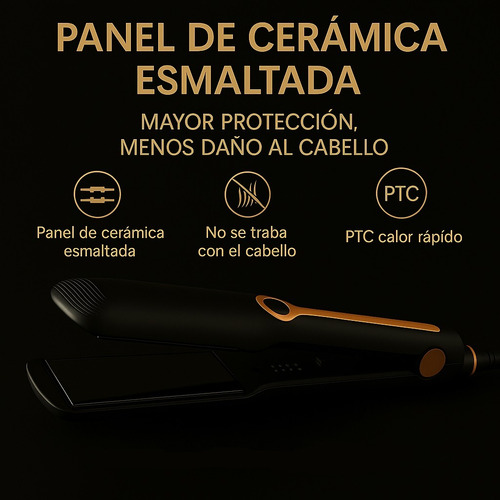 Secadora De Pelo Profesional + Plancha De Pelo Profesional Negro Y Blanco