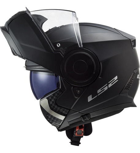 Casco Moto Ls2 Rebatible 902 Scope Negro Mate