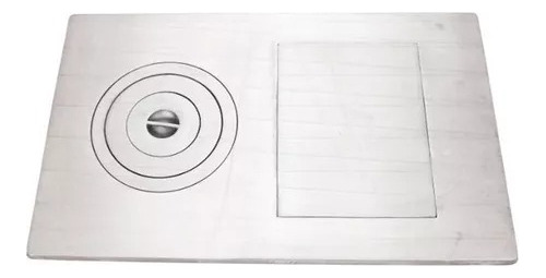 Chapa Fogão Lenha Marmorite Reforçada 58x93 Polida +